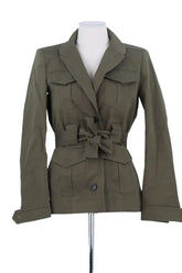 Veste Ba&Sh Kaki en Coton, taille XS - Seconde Main