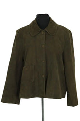 Veste Ba&Sh Kaki en Daim, taille L - Seconde Main