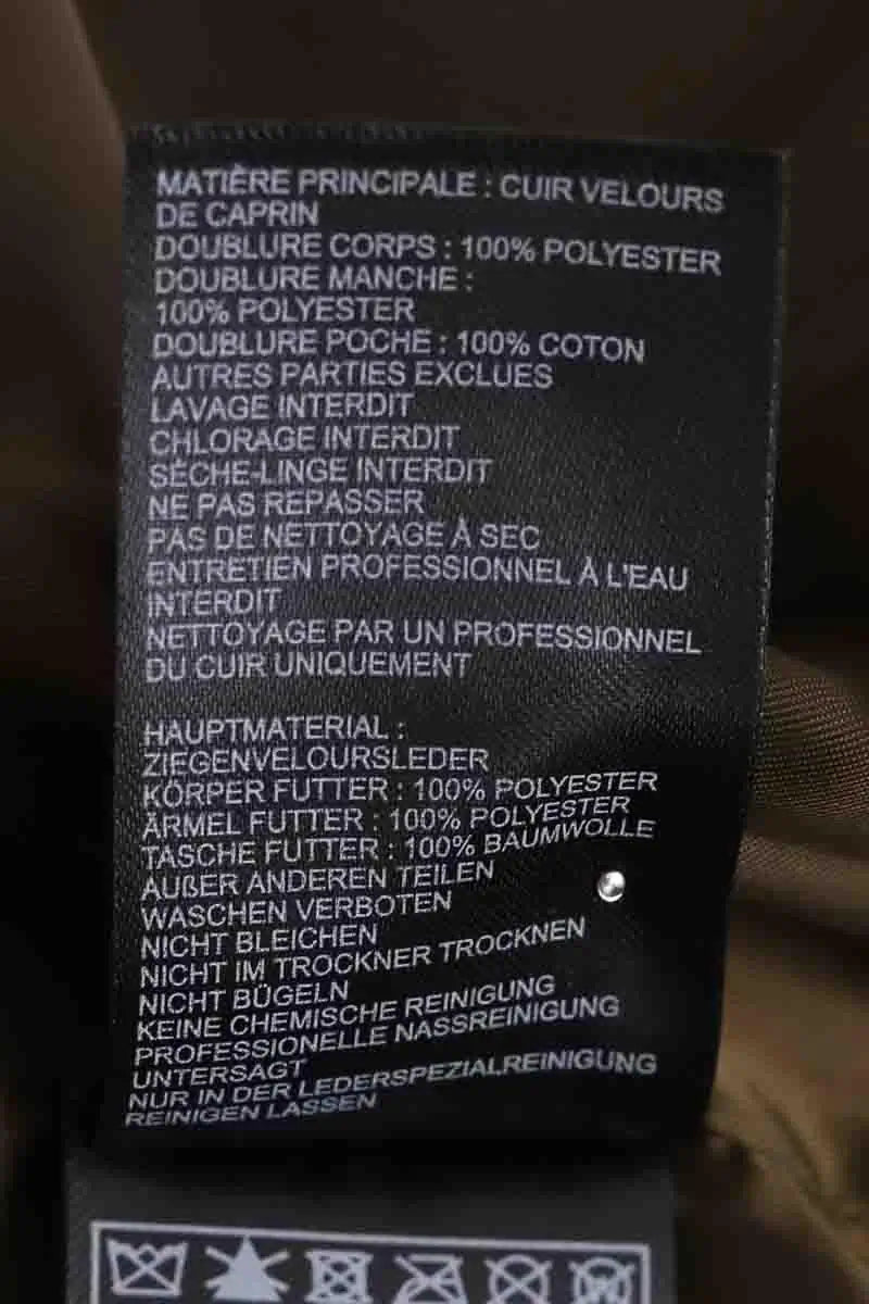Veste Ba&Sh Kaki en Daim