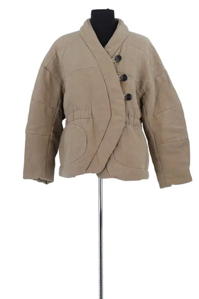 Veste Ba&Sh Lady Coat Beige en Lin, taille M - Seconde Main