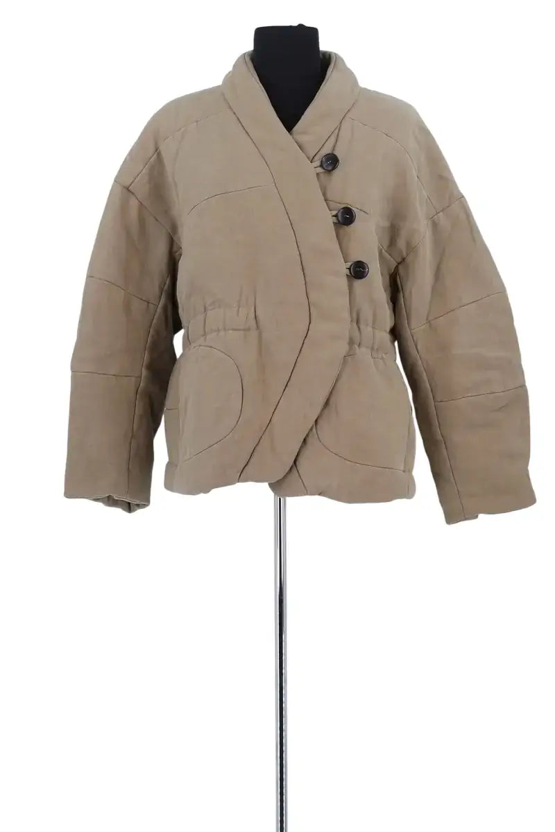 Veste Ba&Sh Lady Coat Beige en Lin, taille M - Seconde Main