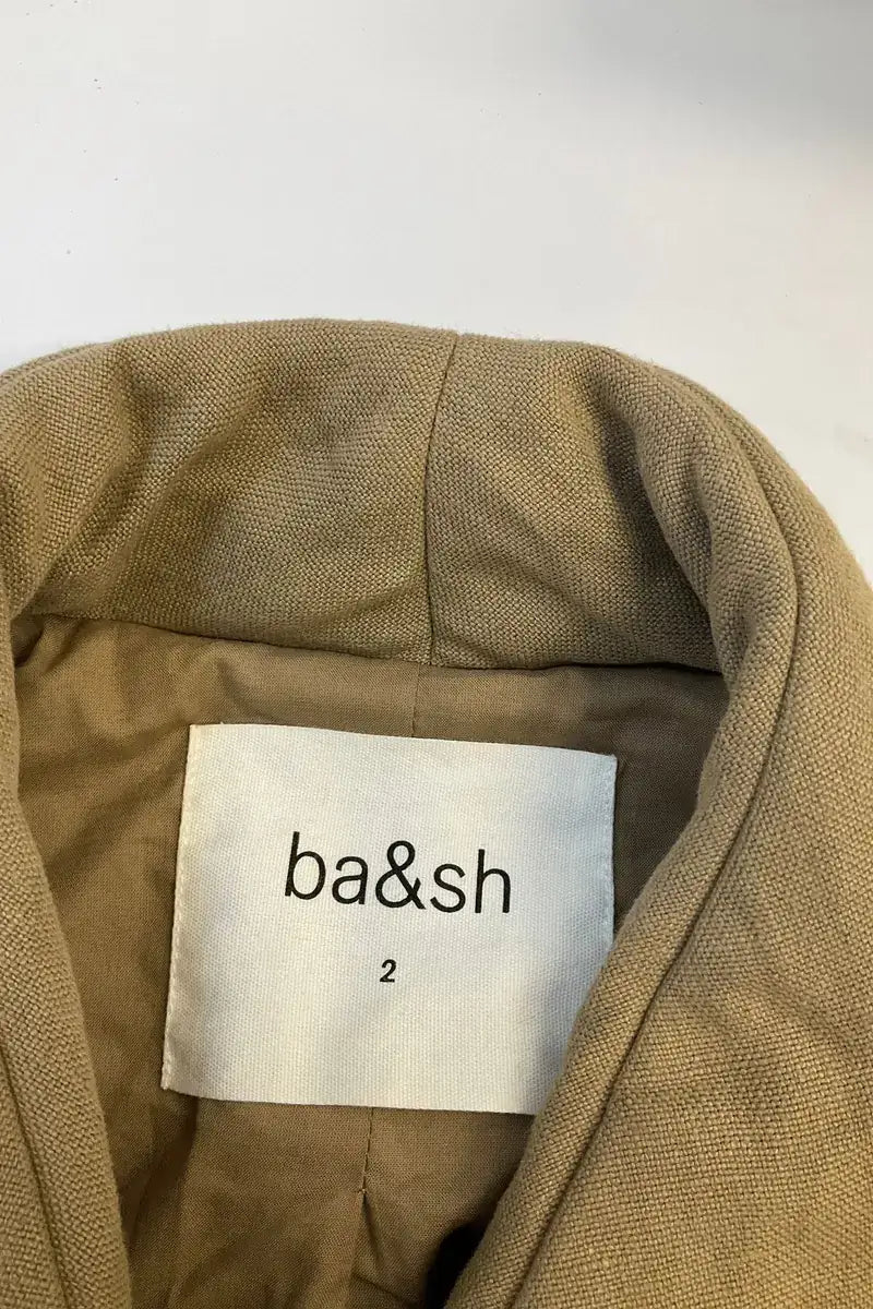 Veste Ba&Sh Lady Coat Beige en Lin