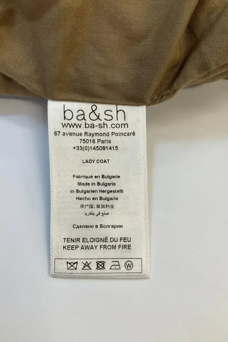 Veste Ba&Sh Lady Coat Beige en Lin