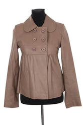 Veste Ba&Sh Marron en Cuir, taille S - Seconde Main