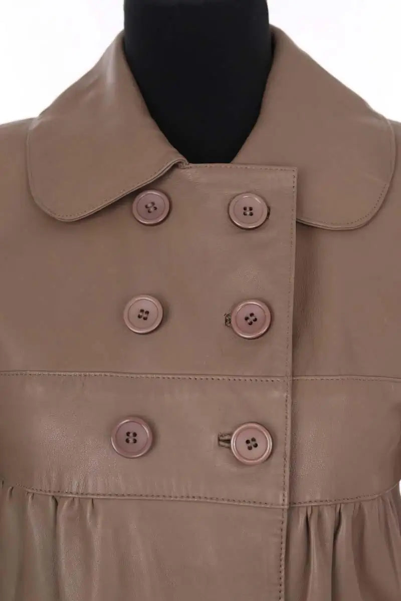 Veste Ba&Sh Marron en Cuir