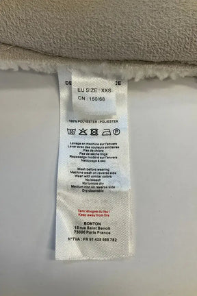 Veste Bonton Blanc en Synthétique