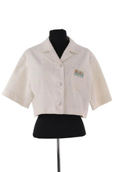 Veste Carven Ecru en Coton, taille XS - Seconde Main