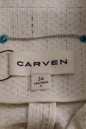 Veste Carven Ecru en Coton