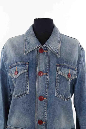 Veste Celine Bleu en Coton