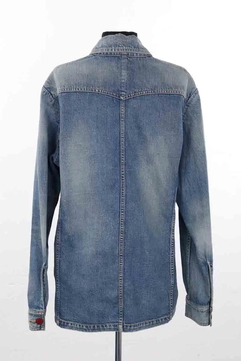 Veste Celine Bleu en Coton