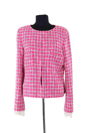 Veste Chanel Rose en Coton, taille XL - Seconde Main