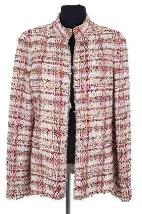 Veste Chanel Veste col mao Multicolore en Tweed, taille XL - Seconde Main
