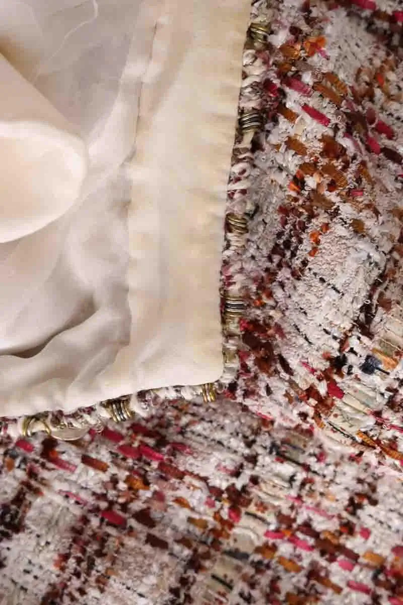 Veste Chanel Veste col mao Multicolore en Tweed