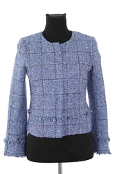 Veste Claudie Pierlot Bleu en Coton, taille S - Seconde Main