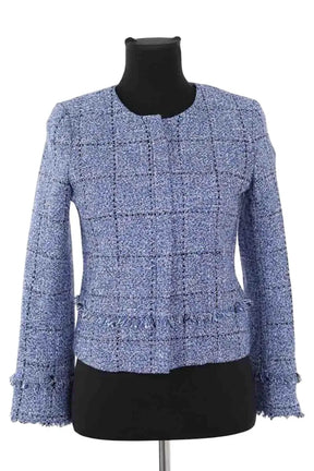 Veste Claudie Pierlot Bleu en Coton, taille S - Seconde Main