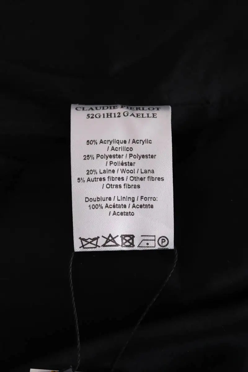 Veste Claudie Pierlot Bordeaux en Synthétique