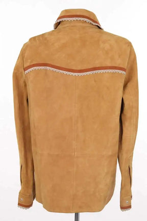 Veste Claudie Pierlot Camel en Daim