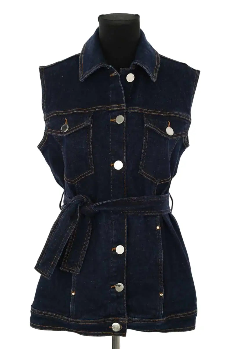 Veste Claudie Pierlot Marine en Coton, taille M - Seconde Main