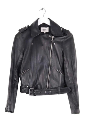 Veste Claudie Pierlot Noir en Cuir, taille M - Seconde Main