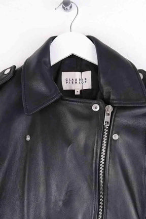 Veste Claudie Pierlot Noir en Cuir