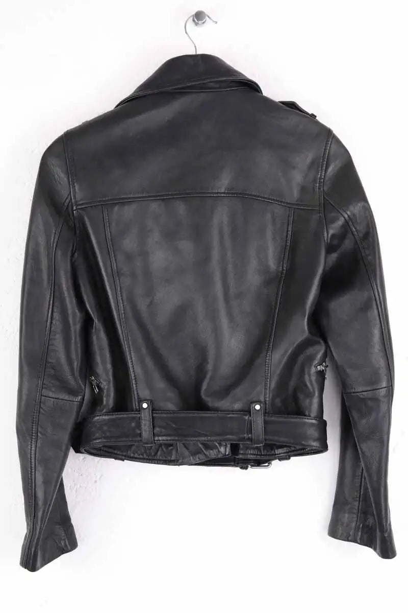 Veste Claudie Pierlot Noir en Cuir