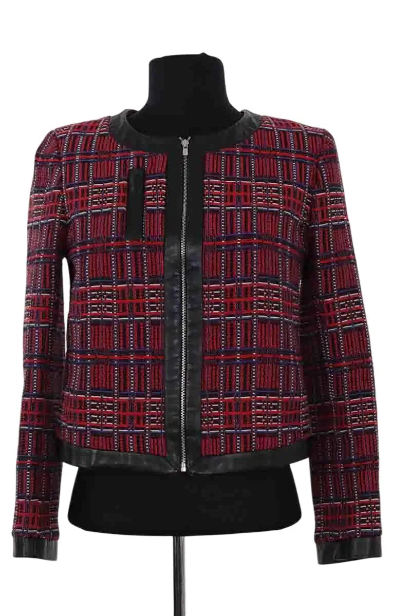 Veste Claudie Pierlot Rouge en Coton, taille S - Seconde Main