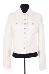 Veste Courrèges Blanc en Coton, taille S - Seconde Main