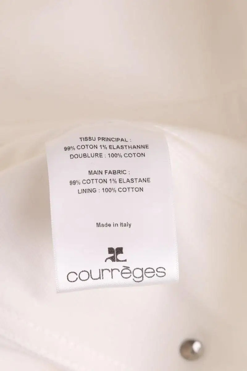 Veste Courrèges Blanc en Coton