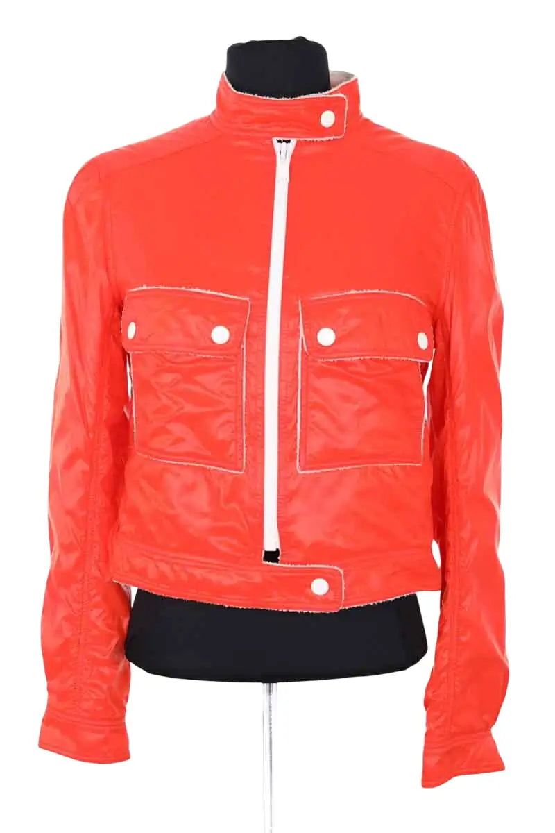 Veste Courrèges Orange en Synthétique, taille M - Seconde Main