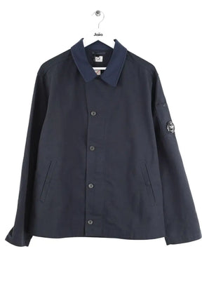 Veste C.P. Company Overshirt double satin Bleu en Coton, taille L - Seconde Main
