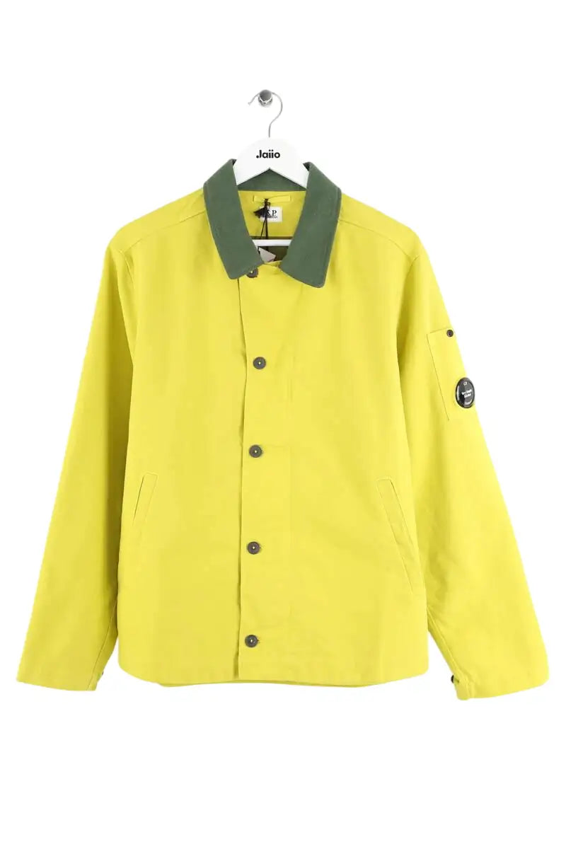 Veste C.P. Company Overshirt double satin Jaune en Laine, taille M - Seconde Main