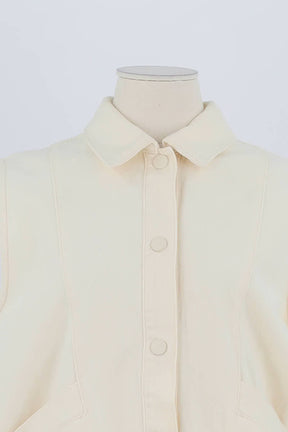 Veste Des Petits Hauts Beige en Coton