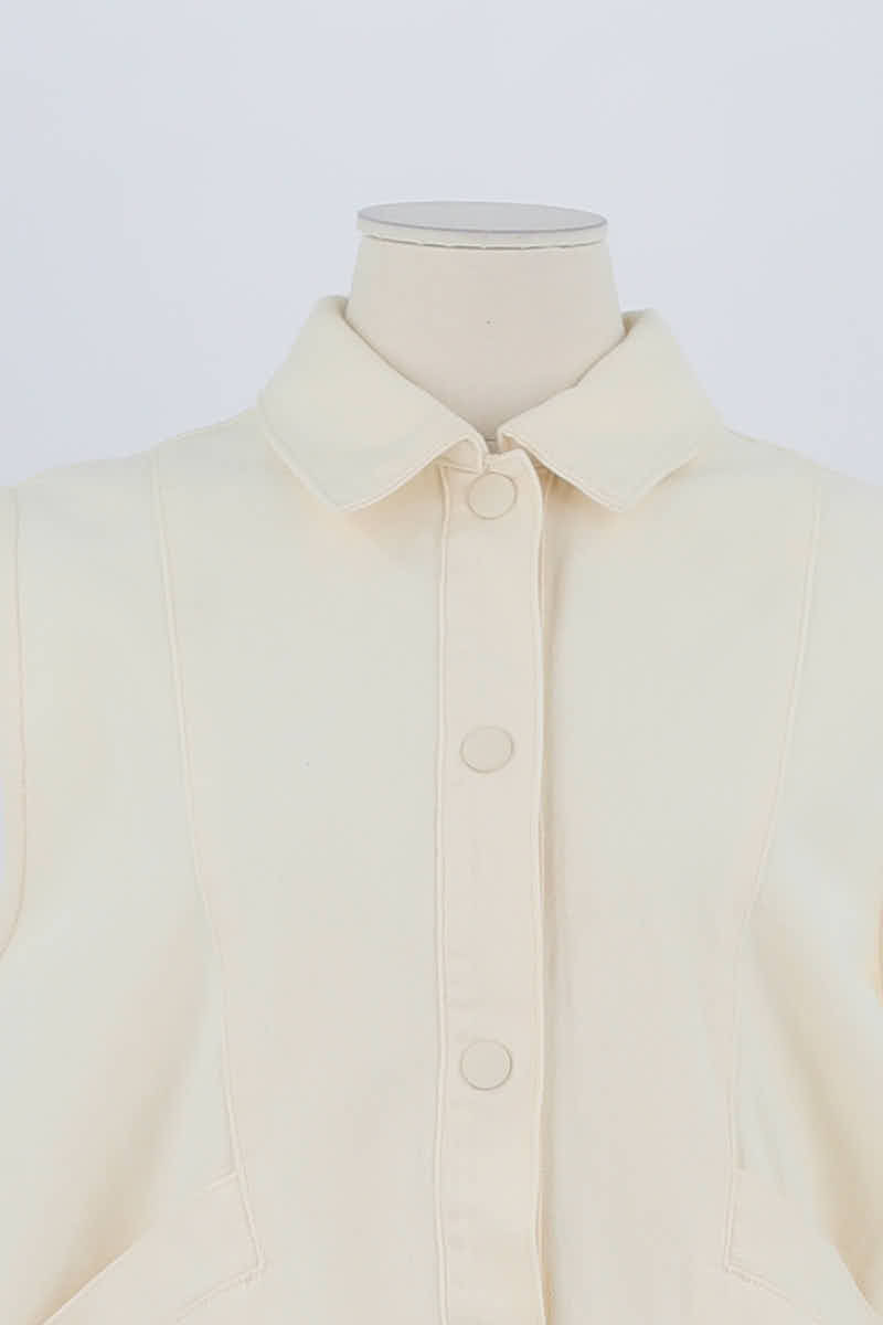 Veste Des Petits Hauts Beige en Coton