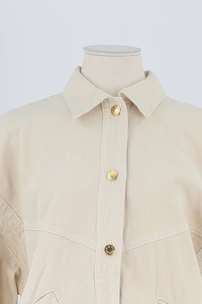 Veste Des Petits Hauts Beige en Coton