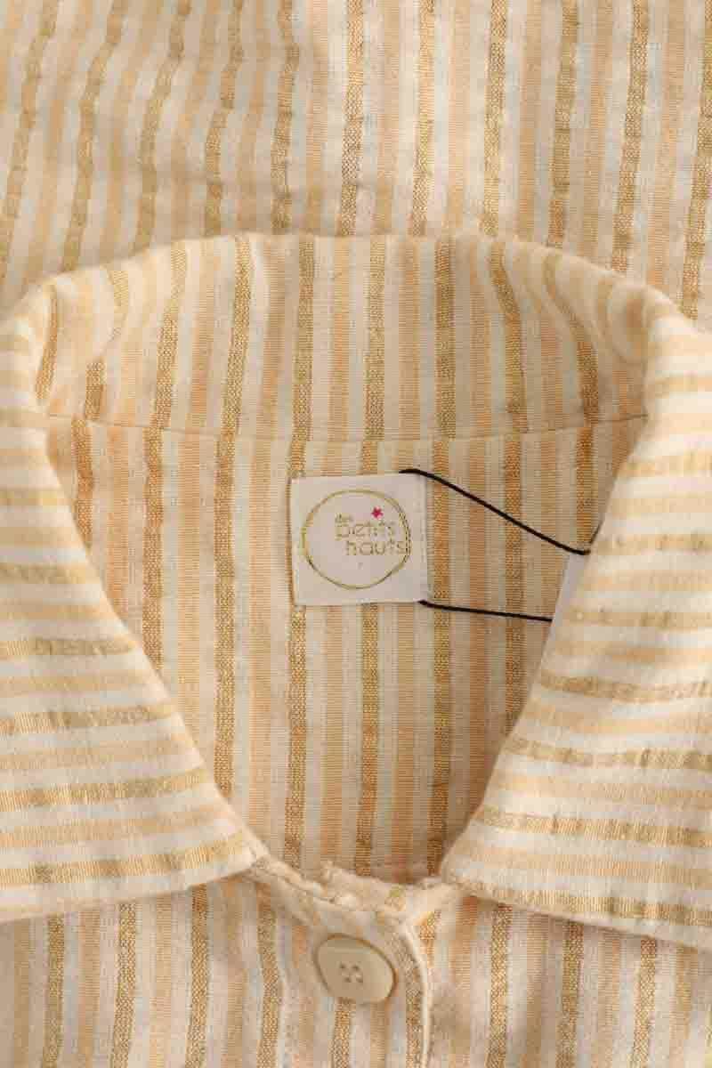 Veste Des Petits Hauts Jaune en Coton