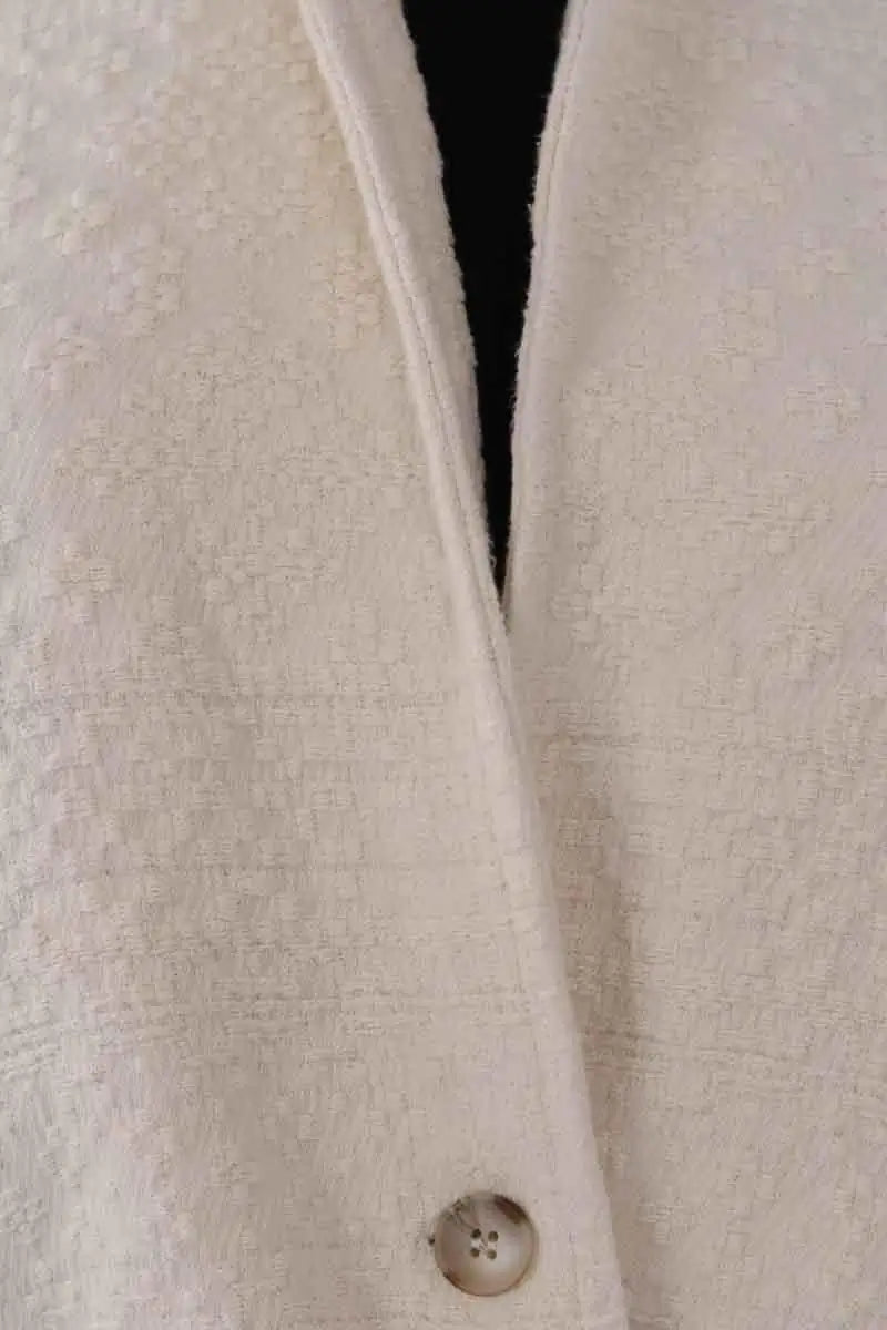 Veste Des Petits Hauts Nassimo Ecru en Coton