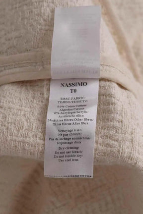 Veste Des Petits Hauts Nassimo Ecru en Coton