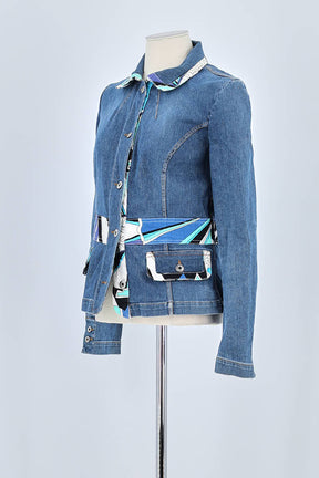 Veste D&G Bleu en Coton