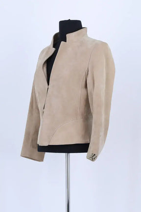 Veste Diane Von Furstenberg Beige en Cuir