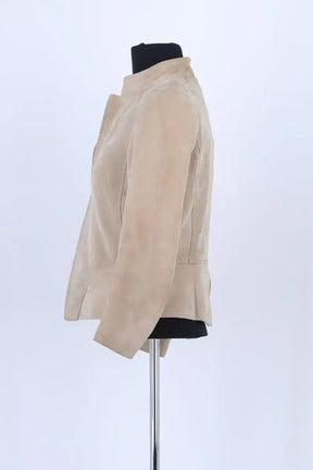 Veste Diane Von Furstenberg Beige en Cuir
