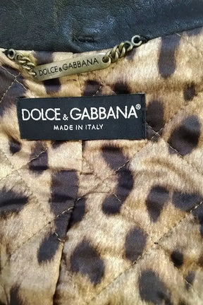 Veste Dolce & Gabbana Noir en Cuir