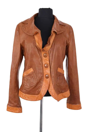 Veste Emporio Armani Marron en Cuir, taille L - Seconde Main