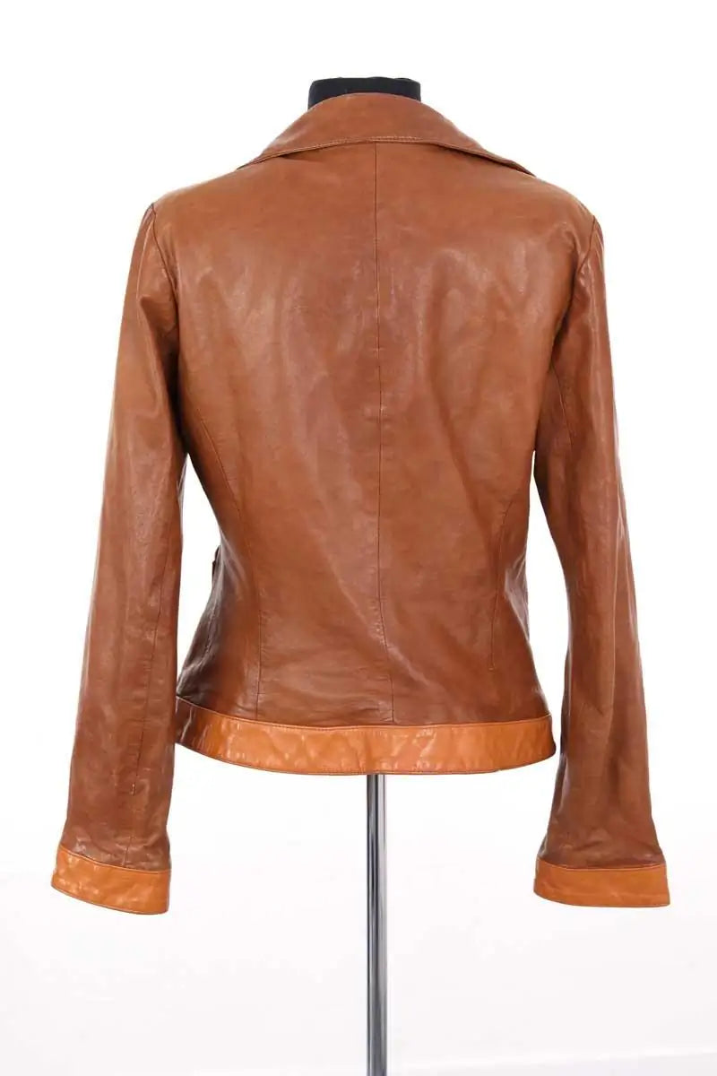 Veste Emporio Armani Marron en Cuir