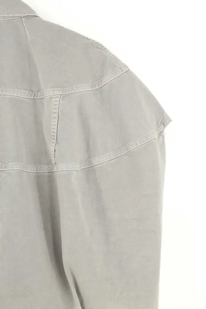 Veste en jean sans manches Dries Van Noten Gris en Coton