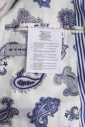 Veste Etro Blanc en Coton