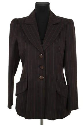 Veste Georges Rech Noir en Laine, taille M - Seconde Main