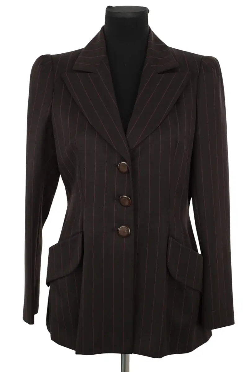 Veste Georges Rech Noir en Laine, taille M - Seconde Main