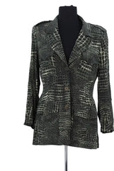 Veste Georges Rech Vert en Soie, taille L - Seconde Main