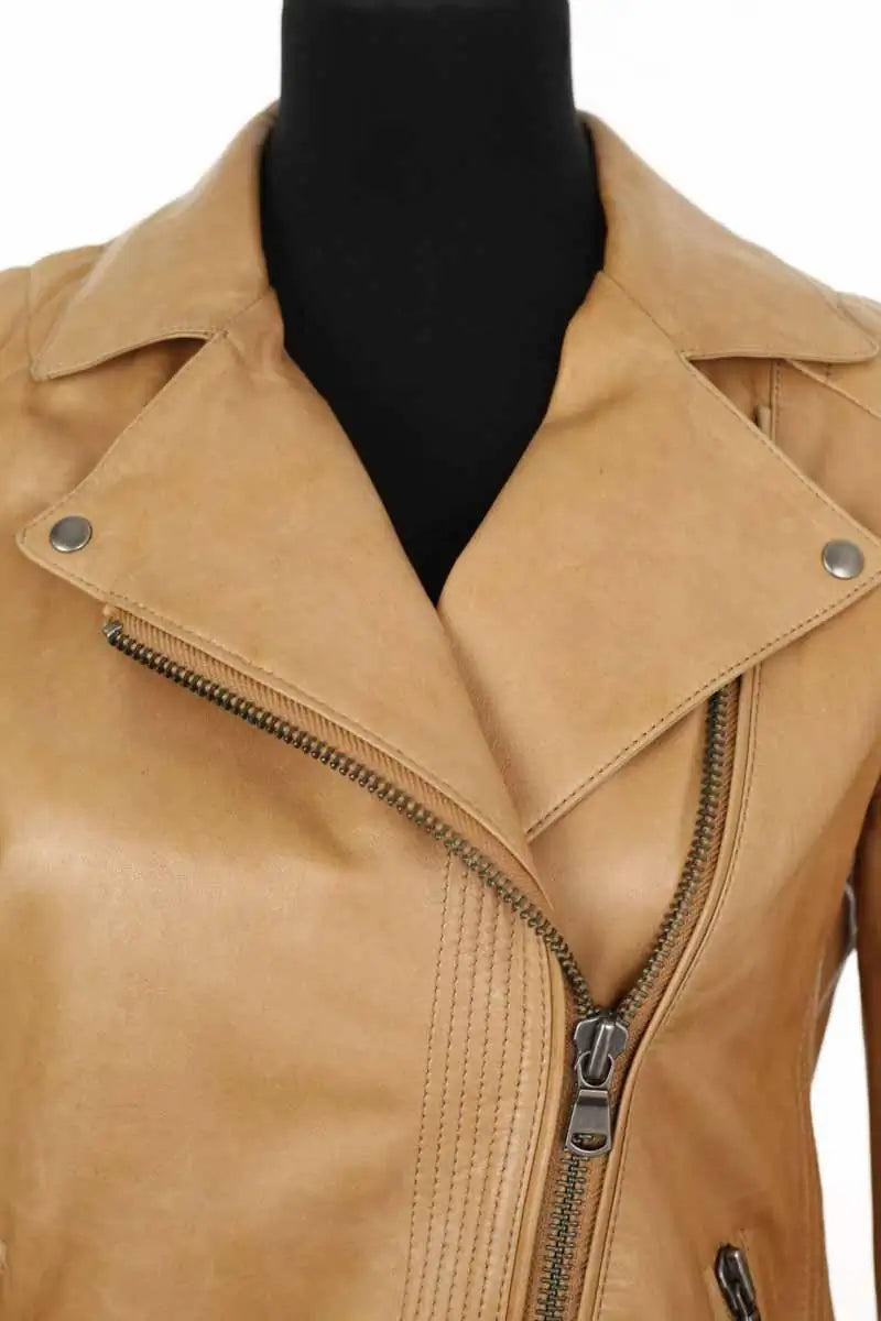 Veste Gerard Darel Camel en Cuir