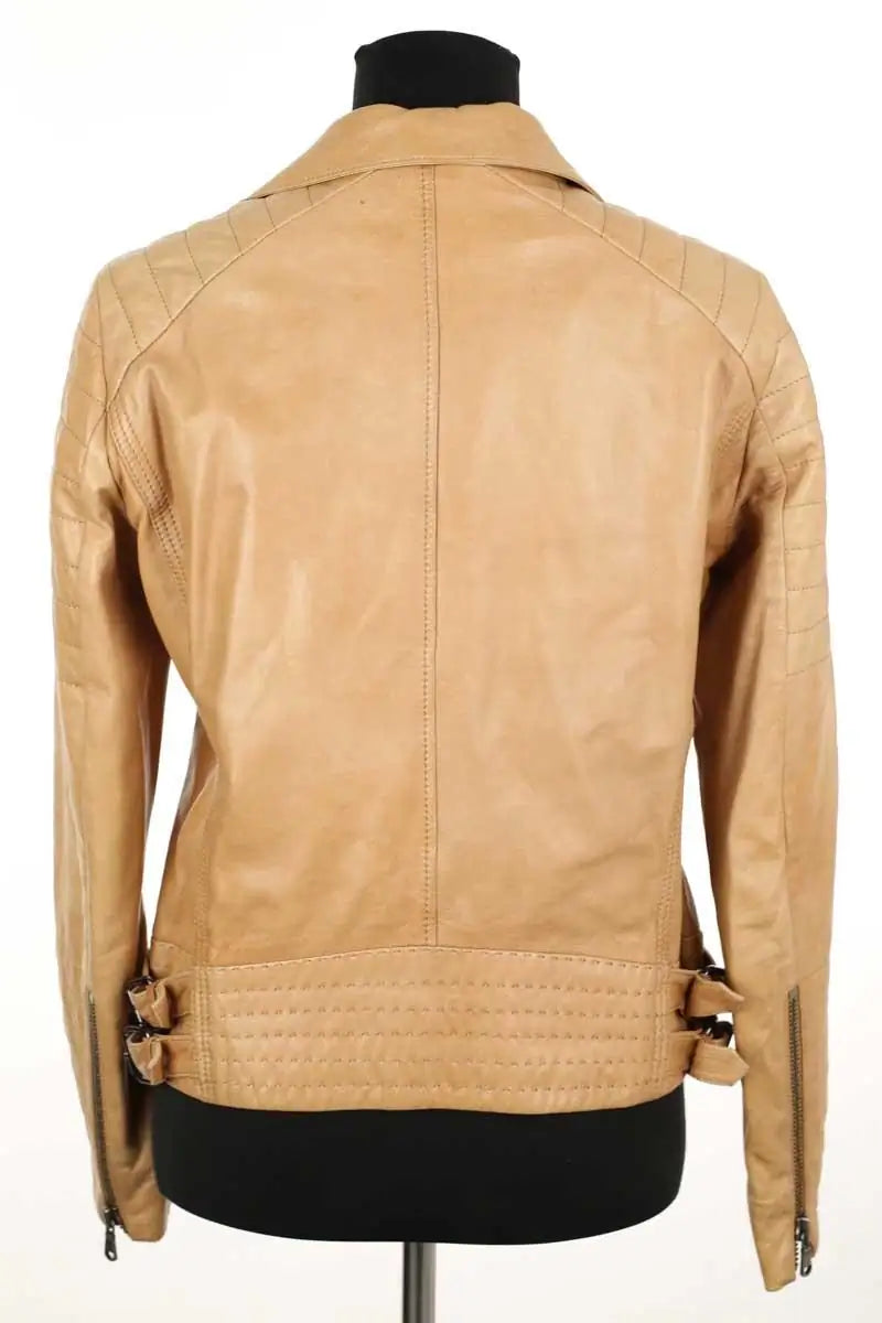 Veste Gerard Darel Camel en Cuir